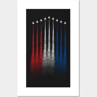 Red White Blue Air Force Flyover Posters and Art